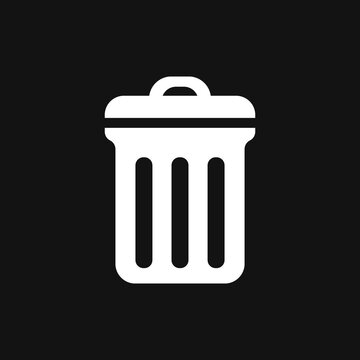 Trash box set icon. Recycled symbol. Vector stock illustration. EPS 10