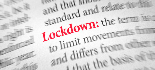 Definition of the word Lockdown in a dictionary