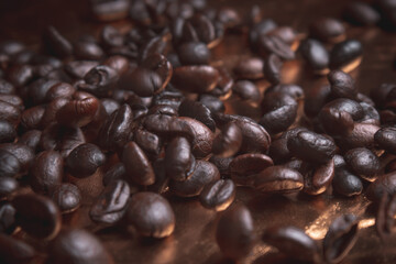 Close up of original coffee beans coming from vietnam, they are known for there strong but sweet taste!