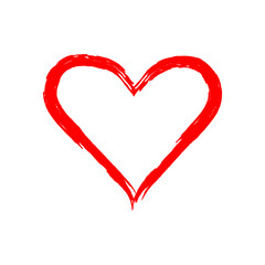 Heart shape vector. Love illustration. Web icon, symbol, sign.