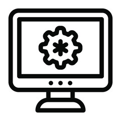 
System setting in glyph icon 
