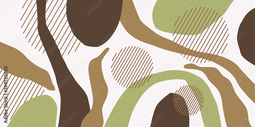 Poster a composition with abstract elements in a popular style. background for your design. poster for a bl