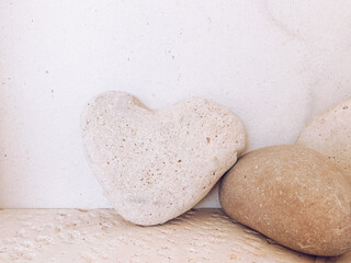 stone heart shape, love background, stone texture