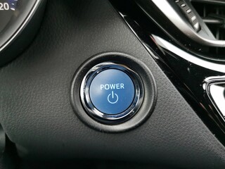 Start button in a hybrid car