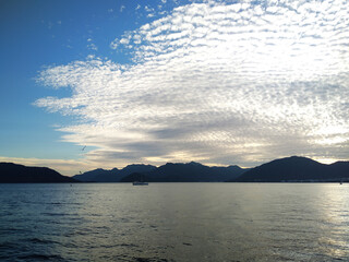 Sunset over the sea, Marmaris, Turkey