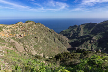 Fototapeta na wymiar Views of Anaga Natural Park in the north of Tenerife