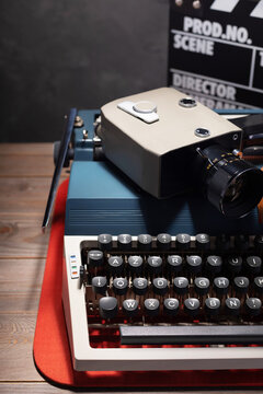 Writer Or Screenwriter Concept From Vintage Retro Typewriter
