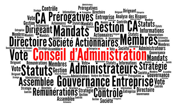 Conseil d'administration nuage de mots	