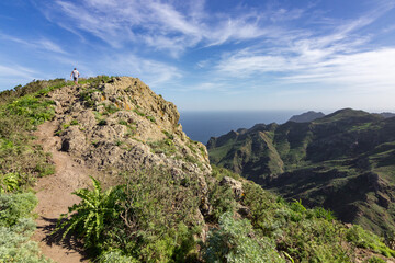 Fototapeta na wymiar Views of Anaga Natural Park in the north of Tenerife