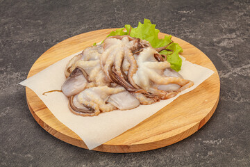 Raw seafood - octopus for cooking