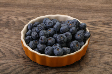 Ripe sweet tasty blueberries heap
