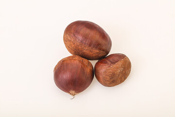 Organic natural sweet Chestnut heap