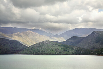 Obraz premium Hani i Hotit. Lake Shkoder. Albania