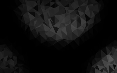 Obraz premium Dark Silver, Gray vector polygon abstract background.