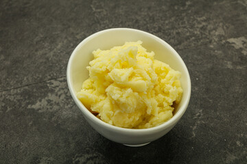 Mashed potato in the bowl