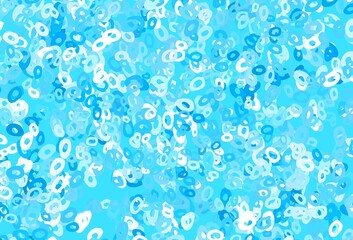 Light Blue, Red vector template with circles.