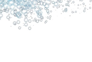 Light BLUE vector background with bubbles.