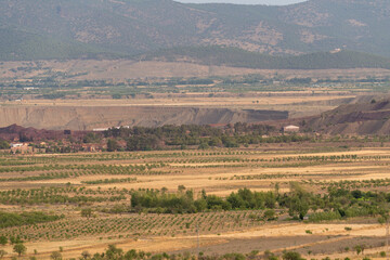 Farm fields in southern Spain