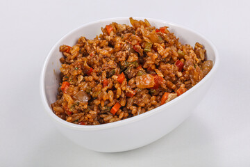 Asian style Fried rice with vegetables