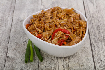 Asian style - fried noodle with pork