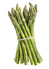 Asparagus isolated on white background with clipping path