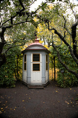 old house in autumn forest