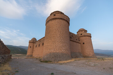 Fototapeta na wymiar La Calahorra castle wall in southern Spain