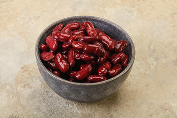 Canned red Kidney in the bowl