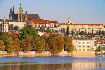 Fototapeta na wymiar Prague castle in Prague. Czech Republic