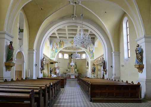 Jablunkov - Interior of the Church of Corpus Christi. Jablunkov is a town in Frydek-Mistek District, and is the easternmost town of the country, Czech Republic