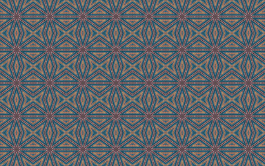 Motley rough woven mat. Boho chic style