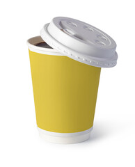 Paper cup of coffee