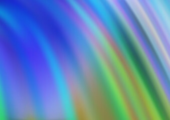 Obraz premium Light Blue, Green vector background with lava shapes.