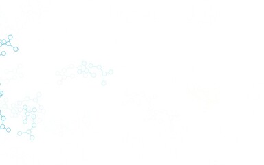 Light Blue, Yellow vector pattern with artificial intelligence network.