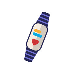 Activity Trackers flat icon. Color simple element from wearable devices collection. Creative Activity Trackers icon for web design, templates, infographics and more