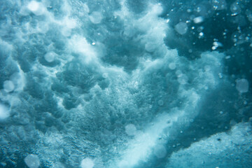 oceanic underwater view, fantasy nature backgrounds. High quality photo