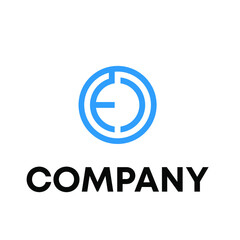 Fototapeta premium EC logo design