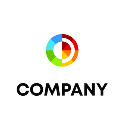 letter O mosaic logo design
