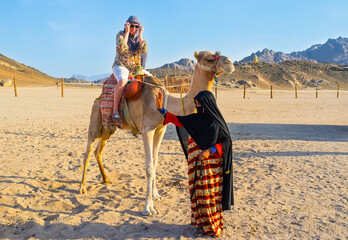 The camel ride, Hurghada, Egypt