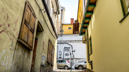 Cieszyn, Polska, uliczka na starym mieście © Franciszek
