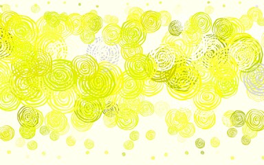 Light Green, Yellow vector natural backdrop with roses.