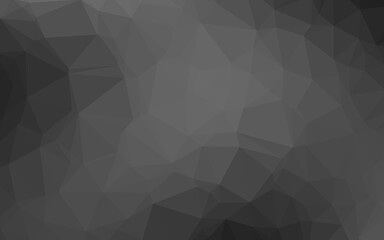 Dark Silver, Gray vector abstract polygonal cover.