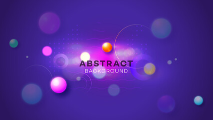 Modern abstract vector background. Abstract geometric liquid neon glow illustration