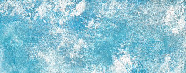 blue water hand drawn abstract texture. Template for design. Frosty blue