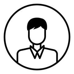 Interface User Avatar Flat Icon Isolated On White Background