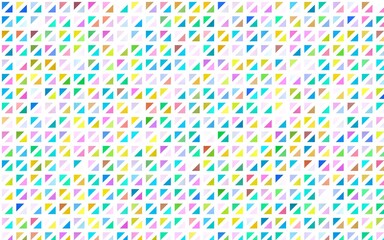 Light Multicolor, Rainbow vector background with triangles.