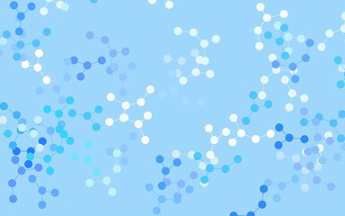Light BLUE vector texture with artificial intelligence concept.
