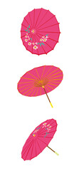 Traditional umbrella, vector illustration