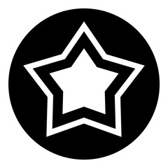 Star Favorite Flat Icon Isolated On White Background