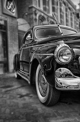 Classic car study 1941 black and white